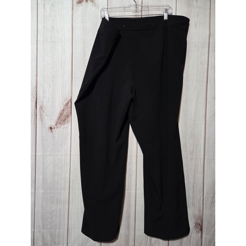 Dressbarn Black Wide Leg‎ Dress Pants Plus Size 24W Professional Trousers